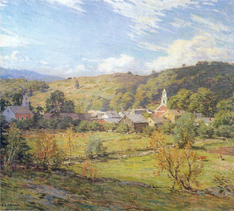 The Village- September Morning, Metcalf, Willard Leroy